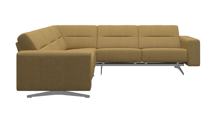 Stressless Stella Corner Sofa in Yoredale Mustard Fabric